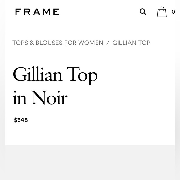 Frame Black Silk Puff Sleeve Blouse - Picture 6 of 6